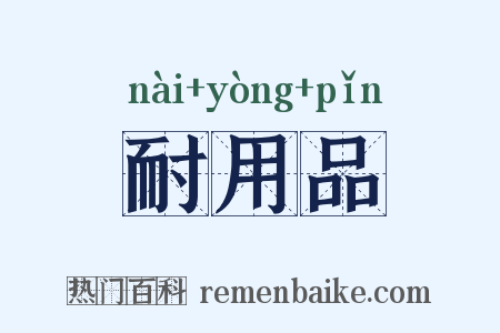 耐用品是什么意思的图片